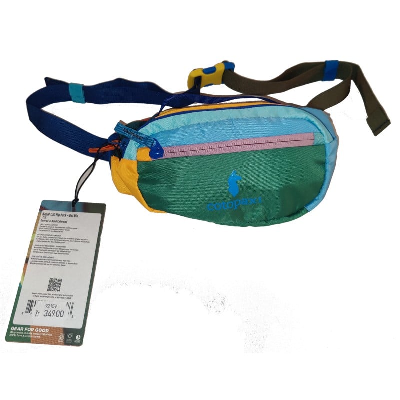 Cotopaxi Kapai 1.5L Hip Pack - Green / Dusty Pink Zip