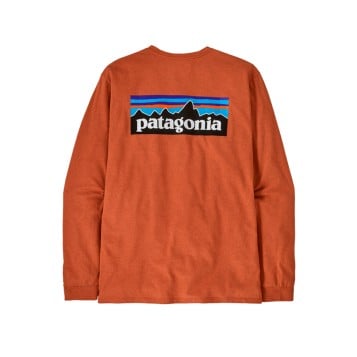 Patagonia L/S P-6 Logo Responsibili-Tee - Redtail Rust