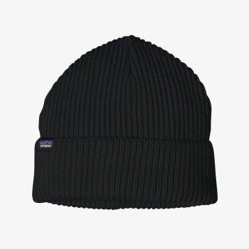 Patagonia Fishermans Rolled Beanie - Black