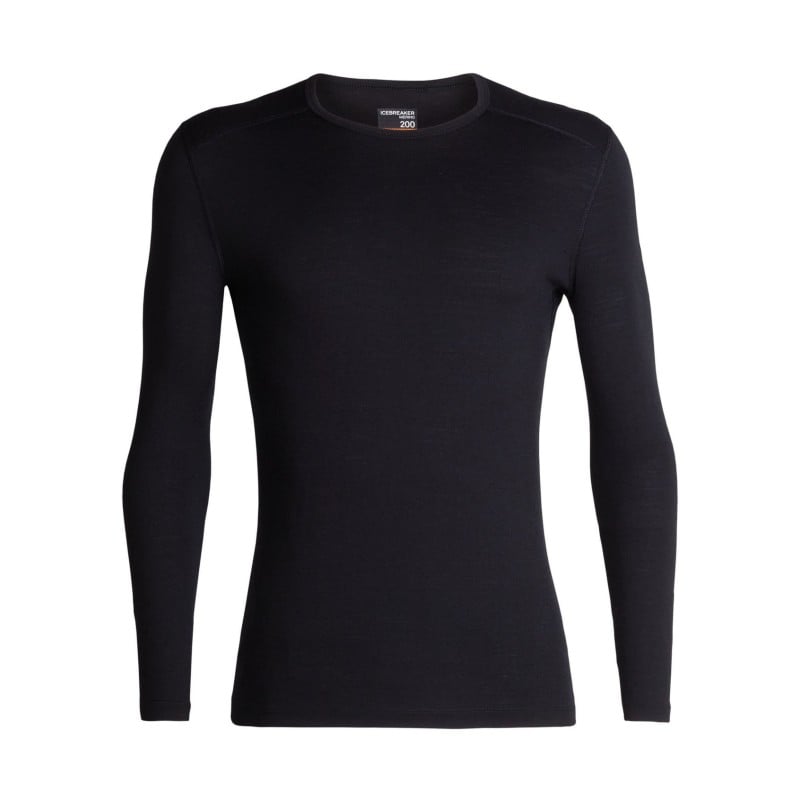 Icebreaker 200 Oasis LS Crewe - Black