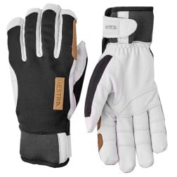 Hestra Ergo Grip Active Wool Terry - 5 finger - Black/Offwhite