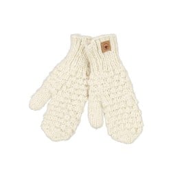 Fuza Wool Queen Mittens - White