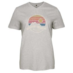 Pinewood Finnveden Recycled Outdoor T-Shirt - Light Grey