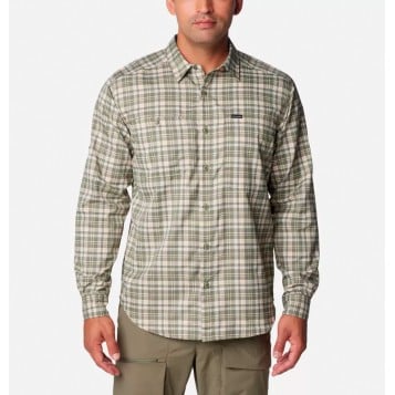 Columbia Silver Ridge Utility Lite Plaid L/S - Stone Green - Multi Plaid