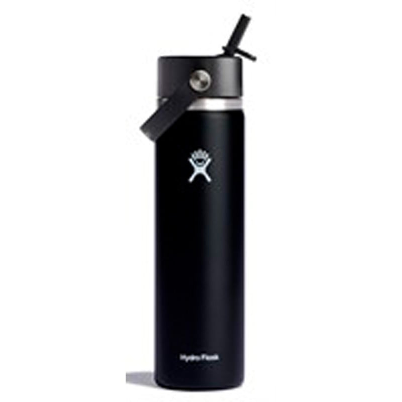 Hydroflask 24 oz Wide Mouth Flex Straw - Black