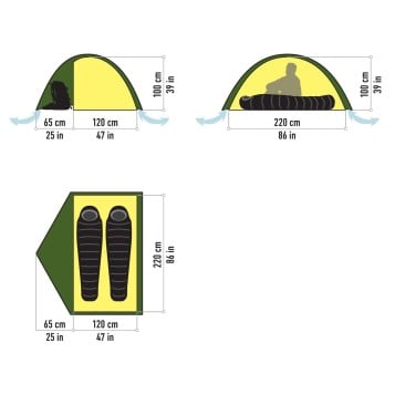 Hilleberg Niak – Fritstående Kuppeltelt 2P | Bjergkæden